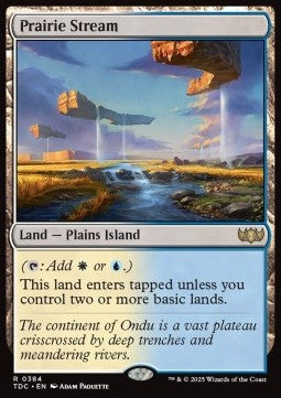 Prairie Stream⁣ - Commander: Tarkir: Dragonstorm⁣ (Rare)⁣ [384]