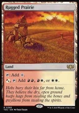 Rugged Prairie⁣ - Commander: Tarkir: Dragonstorm⁣ (Rare)⁣ [389]