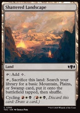 Shattered Landscape⁣ - Commander: Tarkir: Dragonstorm⁣ (Common)⁣ [390]
