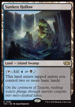 Sunken Hollow - Commander: Tarkir: Dragonstorm (Rare) [TDC-398]