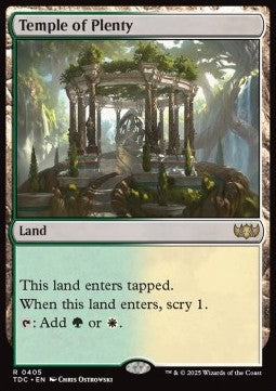 Temple of Plenty - Commander: Tarkir: Dragonstorm (Rare) [TDC-405]