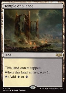 Temple of Silence⁣ - Commander: Tarkir: Dragonstorm⁣ (Rare)⁣ [406]