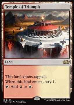 Temple of Triumph⁣ - Commander: Tarkir: Dragonstorm⁣ (Rare)⁣ [407]