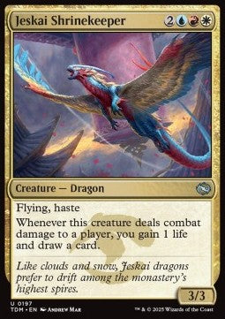 Jeskai Shrinekeeper⁣ - Tarkir: Dragonstorm⁣ (Uncommon)⁣ [197]