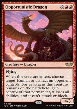 Opportunistic Dragon - Commander: Tarkir: Dragonstorm (Rare) [TDC-228]