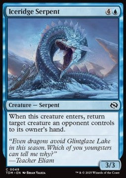 Iceridge Serpent⁣ - Tarkir: Dragonstorm⁣ (Common)⁣ [49]