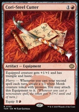 Cori-Steel Cutter (V.2)⁣ - Tarkir: Dragonstorm: Promos⁣ (Rare)⁣ [103]