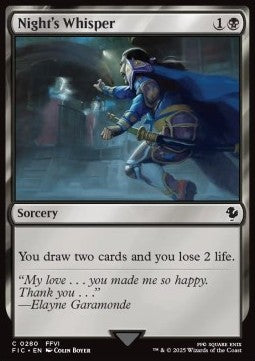 Night's Whisper⁣ - Commander: Magic: The Gathering - FINAL FANTASY⁣ (Common)⁣ [280]