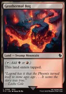 Geothermal Bog⁣ - Commander: Magic: The Gathering - FINAL FANTASY⁣ (Common)⁣ [399]