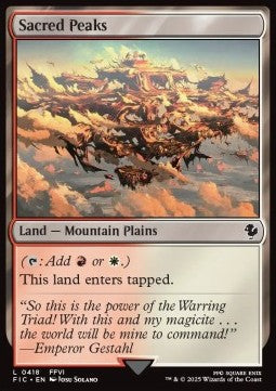 Sacred Peaks⁣ - Commander: Magic: The Gathering - FINAL FANTASY⁣ (Common)⁣ [418]