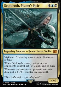 Sephiroth, Planet's Heir (V.2)⁣ - Magic: The Gathering - FINAL FANTASY: Extras⁣ (Mythic)⁣ [553]