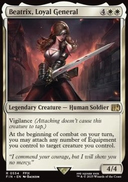 Beatrix, Loyal General (V.2)⁣ - Magic: The Gathering - FINAL FANTASY: Extras⁣ (Rare)⁣ [554]