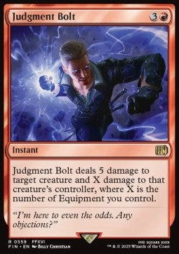 Judgment Bolt⁣ - Magic: The Gathering - FINAL FANTASY: Extras⁣ (Rare)⁣ [559]