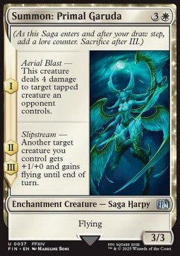 Summon: Primal Garuda - Magic: The Gathering - FINAL FANTASY (Uncommon) [FIN-37]
