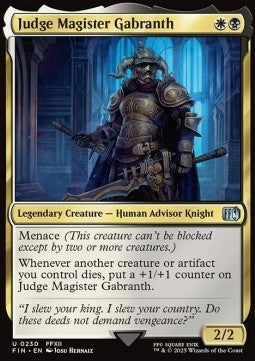Judge Magister Gabranth⁣ - Magic: The Gathering - FINAL FANTASY⁣ (Uncommon)⁣ [230]
