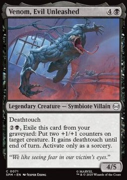 Venom, Evil Unleashed - Magic: The Gathering | Marvel's Spider-Man (Common) [SPM-71]
