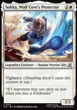 Sokka, Wolf Cove's Protector (V.1) - Magic: The Gathering | Avatar: The Last Airbender: Eternal (Uncommon) [TLE-219]