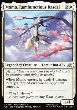 Momo, Rambunctious Rascal (V.2) - Magic: The Gathering | Avatar: The Last Airbender: Eternal (Uncommon) [TLE-270]