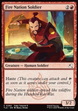 Fire Nation Soldier (V.2) - Magic: The Gathering | Avatar: The Last Airbender: Eternal (Common) [TLE-280]