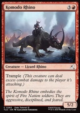 Komodo Rhino (V.2) - Magic: The Gathering | Avatar: The Last Airbender: Eternal (Common) [TLE-283]