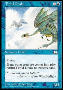 Timid Drake⁣ - Weatherlight⁣ (Uncommon)