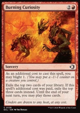 Burning Curiosity - Lorwyn Eclipsed (Common) [ECL-129]