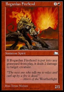 Bogardan Firefiend⁣ - Weatherlight⁣ (Common)