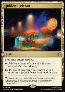 Hidden Hideout - Commander: Teenage Mutant Ninja Turtles (Rare) [TMC-43]