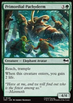 Primordial Pachyderm - Teenage Mutant Ninja Turtles (Common) [TMT-129]