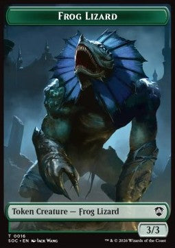 Frog Lizard Token (G 3/3) // Food Token - Secrets of Strixhaven: Tokens (Token) [TSOS-CT 16/27]