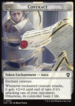 Contract Token // Copy Token - Secrets of Strixhaven: Tokens (Token) [TSOS-CT 3/1]