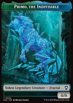 Primo, the Indivisible Token (GU 0/0) // Treasure Token - Secrets of Strixhaven: Tokens (Token) [TSOS-CT 24/12]