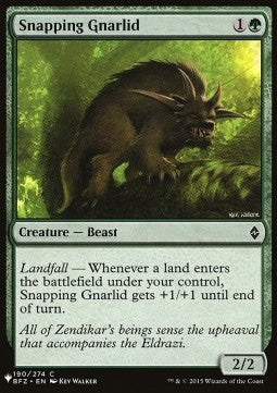 Snapping Gnarlid - Magic the Gathering Products (Common) [MTGP-190]