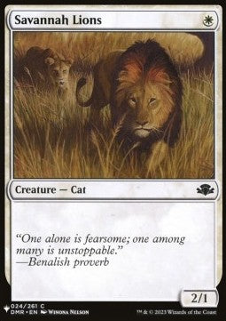 Savannah Lions - Magic the Gathering Products (Common) [MTGP-24]