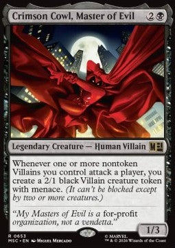 Crimson Cowl, Master of Evil