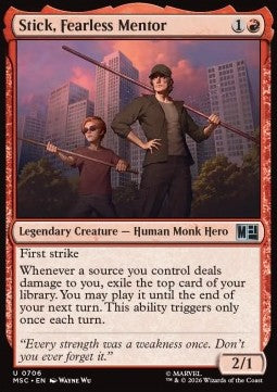 Stick, Fearless Mentor