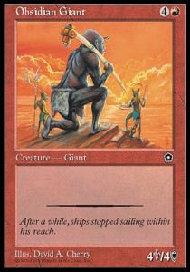 Obsidian Giant⁣ - Portal Second Age⁣ (Uncommon)