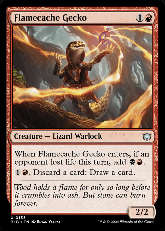 Flamecache Gecko - Bloomburrow
